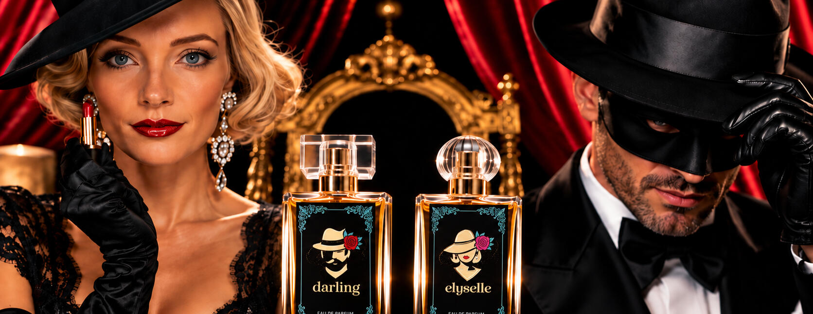 Parfum, image, film et présence. Entrez dans l’univers ELYSELLE® Deux présences. Deux parfums. ELYSELLE® pour elle. DARLING by ELYSELLE® pour lui.